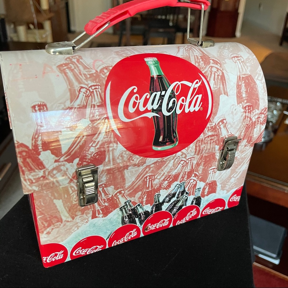 Vintage Coca Cola Lunch Box Metal Collectible Tin